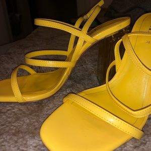 Zara strappy heels ONLY WORN ONCE 7.5